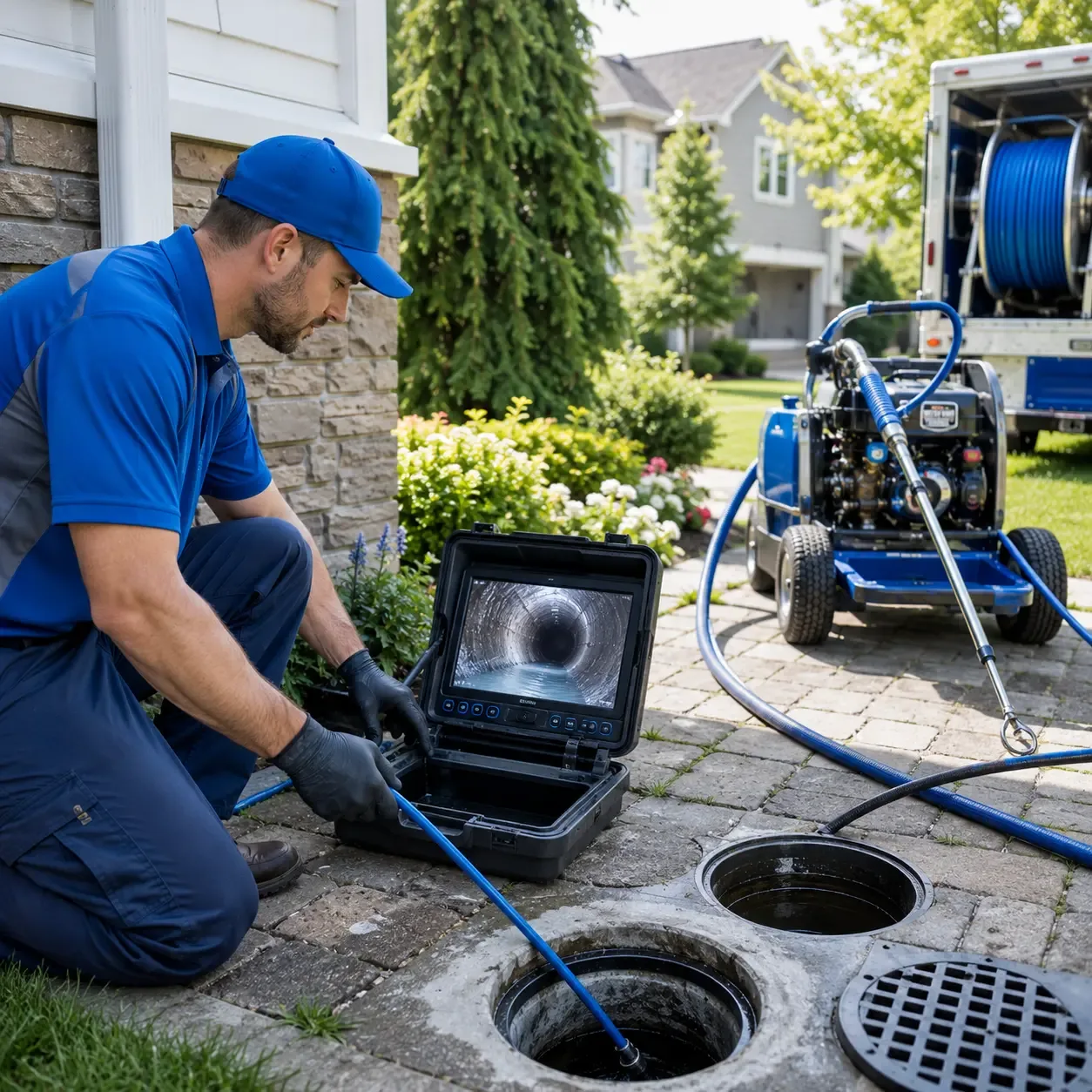 Outdoor drain cleaning professionals serving Manchester, CT